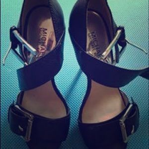 Black platform heels